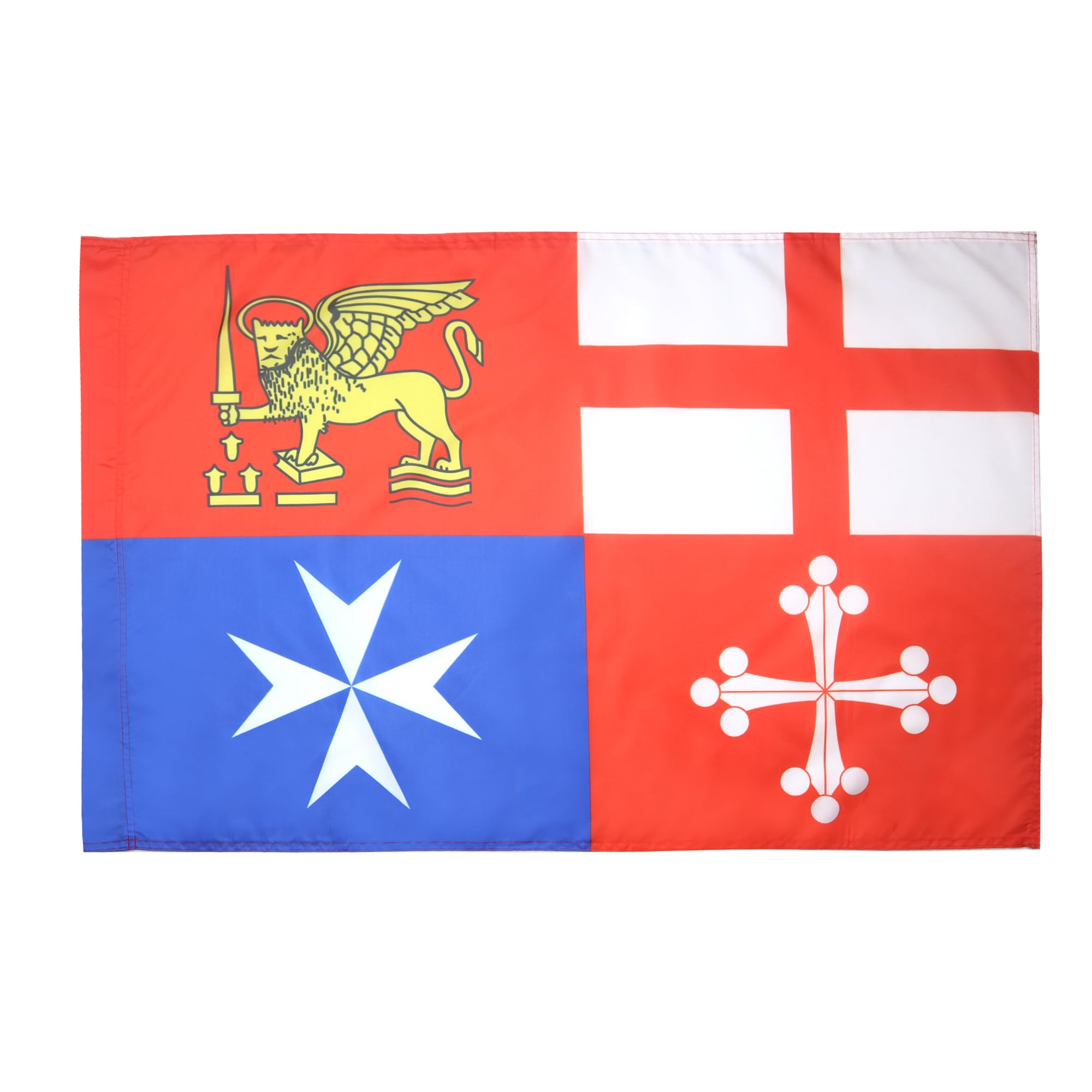 AZ FLAG - Italy 4 maritime republics Flag - 2x3 Ft - italian navy Banner with Sleeve - 100% Polyester - Fade Resistant - Vivid Colors - 2' x 3' Feet - 90x60 Cm