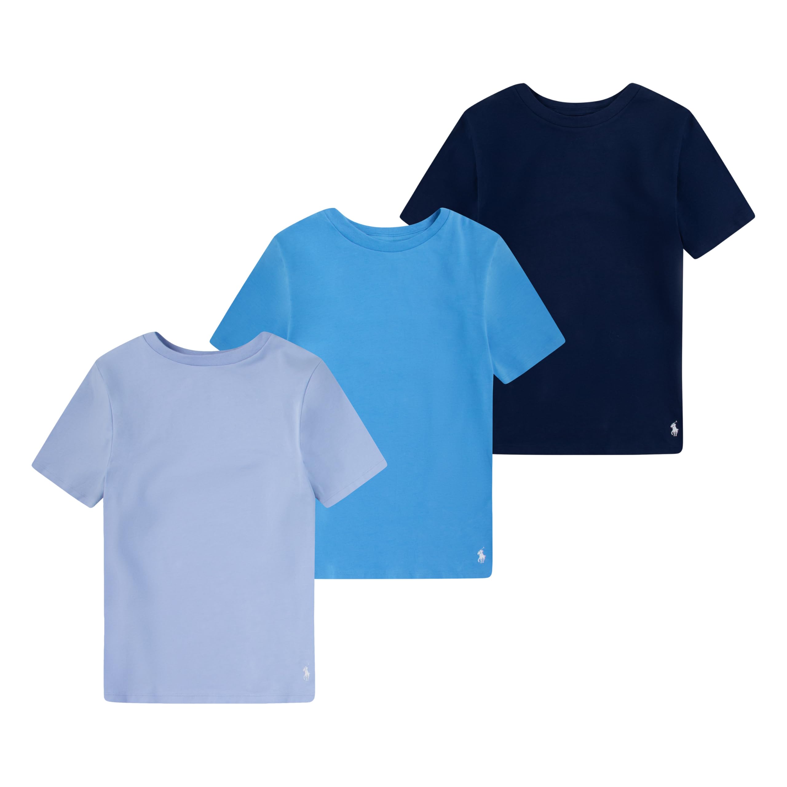 Photo 1 of POLO RALPH LAUREN Boys' Multi-Pack Short Sleeve Undershirt, Blue 3-Pack