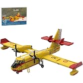 Bloktive 1/35 Firefighting Aircraft CL-415 Building Blocks Set, Large Water Bomber Airplane Kit, Military Airplane Model Set, Military-Themed Models to Build, Aircraft Gift for Adults, 3089PCS