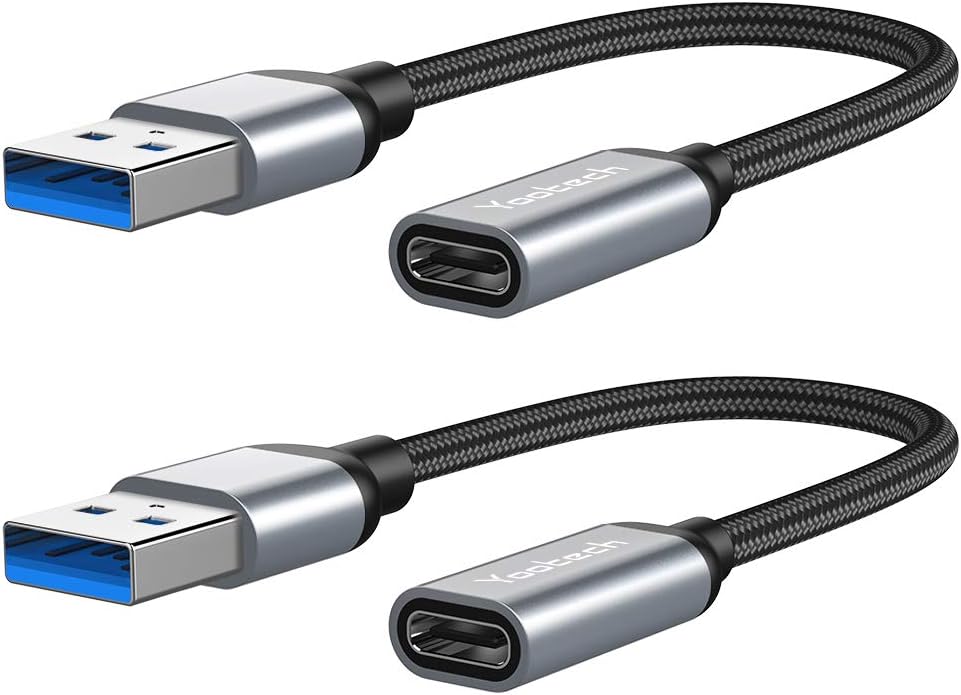 thumbnail interactive-video image 1 of USB C To USB C Connector, 2pcs Type C To Type C Adapter Female To Female Straight For Laptop For Phone 1 of 10