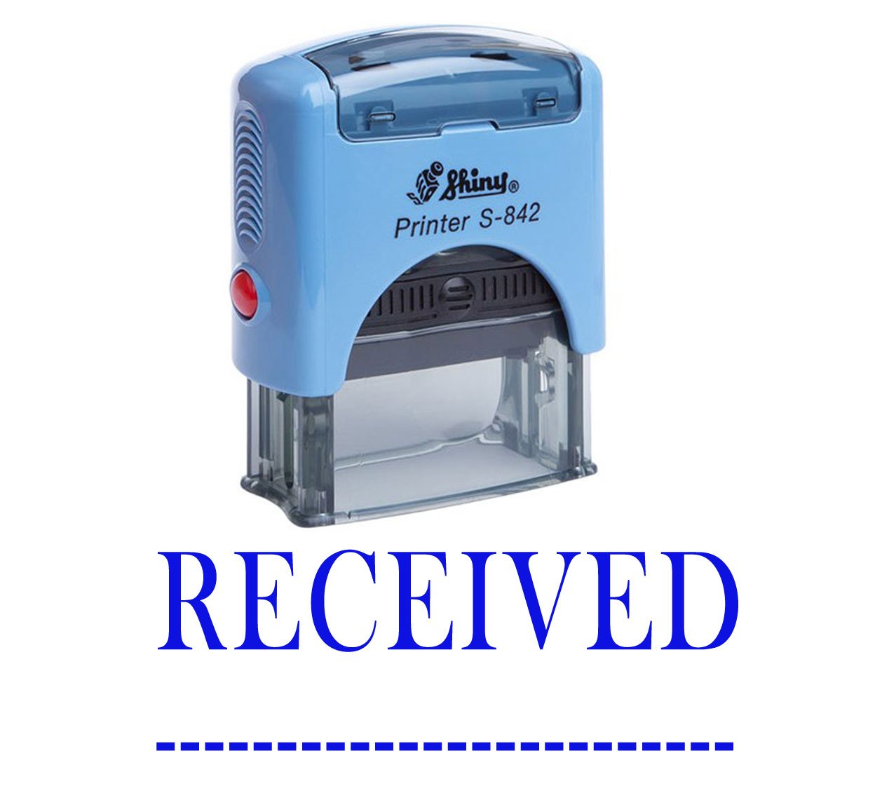 Printtoo Received Self Inking Rubber Stamp Custom Shiny Office Stationary Stamp