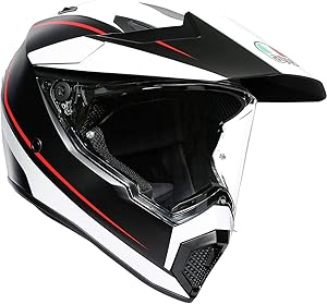 Dainese SpA Unisex-Adult Full Face Helmet (Black/Red/White, Large)