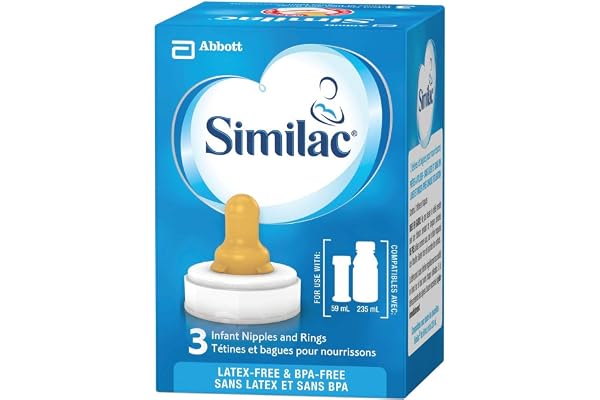 Abbott Laboratories Similac Infant Standard Flow Nipple and Ring, 3 Pack 3 count