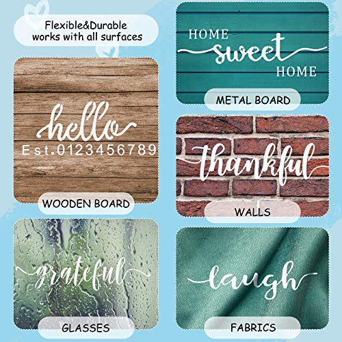 11 Pieces Inspirational Word Paint Stencils, Reusable Template Family