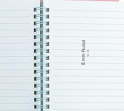 Yansanido Spiral Notebook, 4 Pcs 8.3 Inch x 5.9