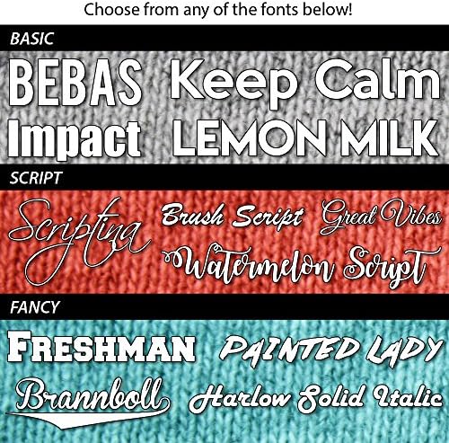 InkThread Personalized Baby Onesie Bodysuit Long Sleeve Customize 4 Lines Of Text, 15 Fonts, 13 Ink Colors