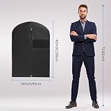 WAORZMK Garment Bags 5Pcs 24x40in Breathable Dustproof with Window view 2