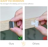 AGPTEK Cable Clips Self Adhesive 100Pcs White Wire Management Organizer view 6