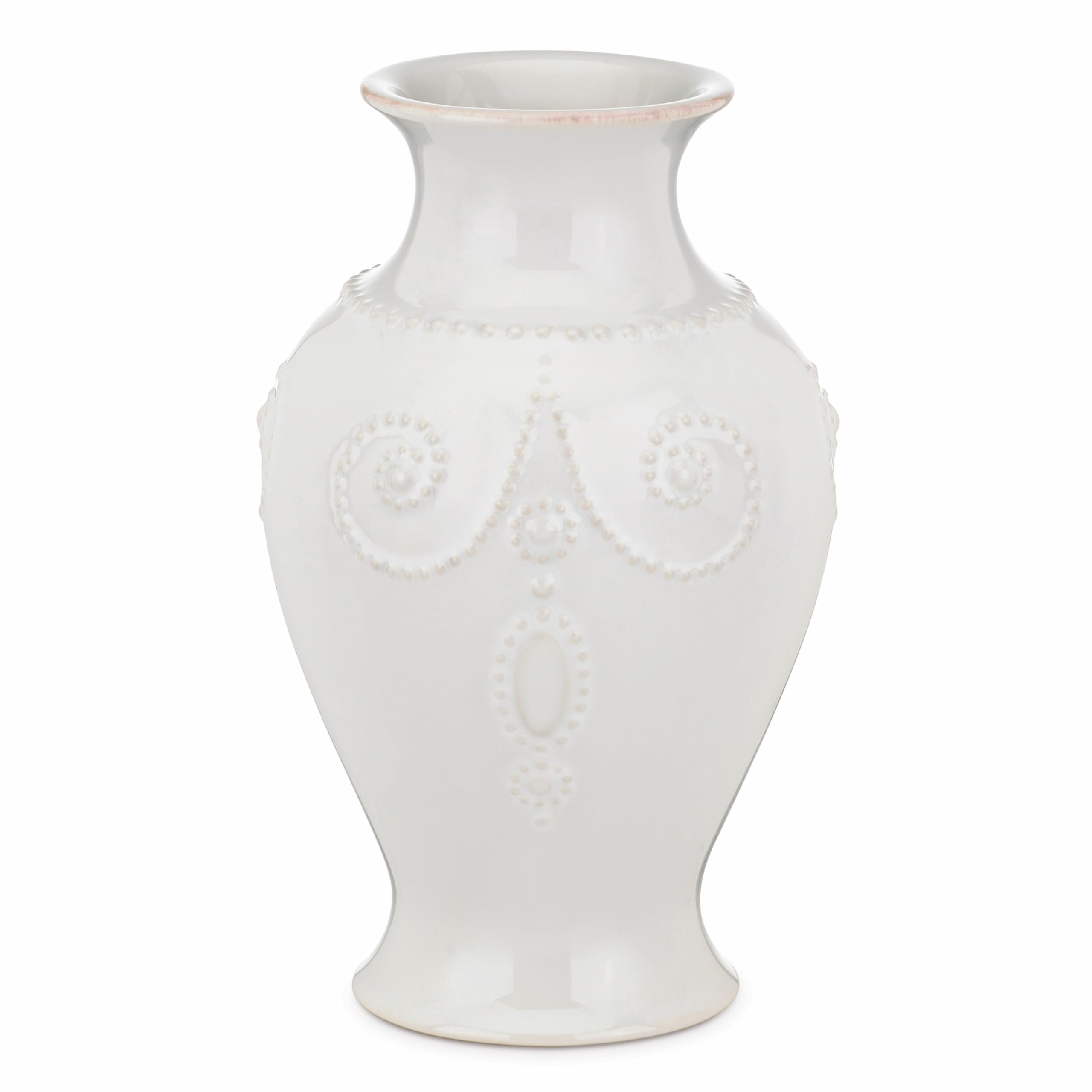 Lenox White French Perle 8" Bouquet Vase, 2.10 LB — image 1