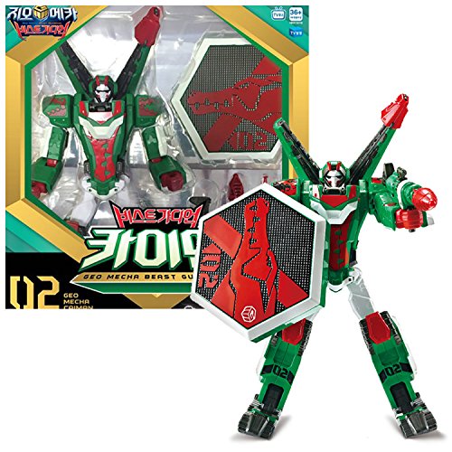 Geo Mecha Beast Guardian CAIMAN Transformer Robot Alligator Toy Action Figure