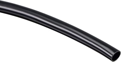 Sourcing Map Black PVC Tube Wire Harness Tubing 5mm ID 10ft Sleeve