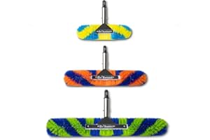 BLUE TORRENT PUMPS GoRound 360 Pool Brush, 360 Degree Bristles, 3 Pack with 12 Inch, 18 Inch, and 24 Inch Brushes (3 Pack)