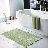 Emma Barclay Noodle Soft Touch Non-Slip Bath Rug Sage Green 45x75cm view 4