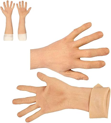 Amazon Co Jp 2ピース男手袋偽の手モデル 人工皮膚手袋男はコスプレ女装のための高レベルのシリコーン手袋を作った ホーム キッチン