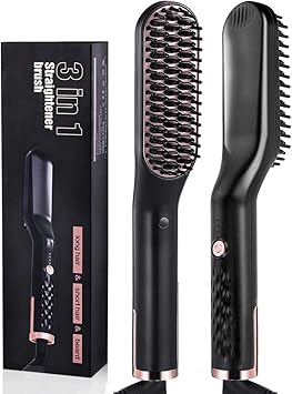 Hair Straightener Brush For Men Women Multifunctional Quick