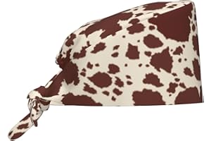 FATTTYCY Surgical Scrub Cap with Sweatband Adjustable Tie Back Working Cap for Men Women