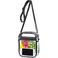 PACKISM Clear Stadium Crossbody Bag - Iridescent PVC Messenger Purse For Concerts & Events - View #12
