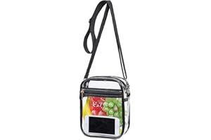 COVAX Clear Crossbody Purse Bag, Stadium Approved for Concerts, Festivals