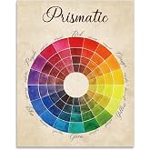 SUPERDANT Color Wheel Poster Wall Art Prints Circle Chart for Artist Color Prism Paper Decorative School Art Room Theory Knowledge Print for Classroom Wall Decor Painting Studio Home Living Room