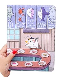 UnnFiko Cartoon iPad Mini 4 Case, Slim Lightweight