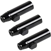 3 Pack Metal Spice Dispenser, Portable Mini Leakproof Food Shaker, Waterproof outdoor Pepper Camping Spice Black Container,Salt Shaker for Travel Cooking Various Seasoning Needs