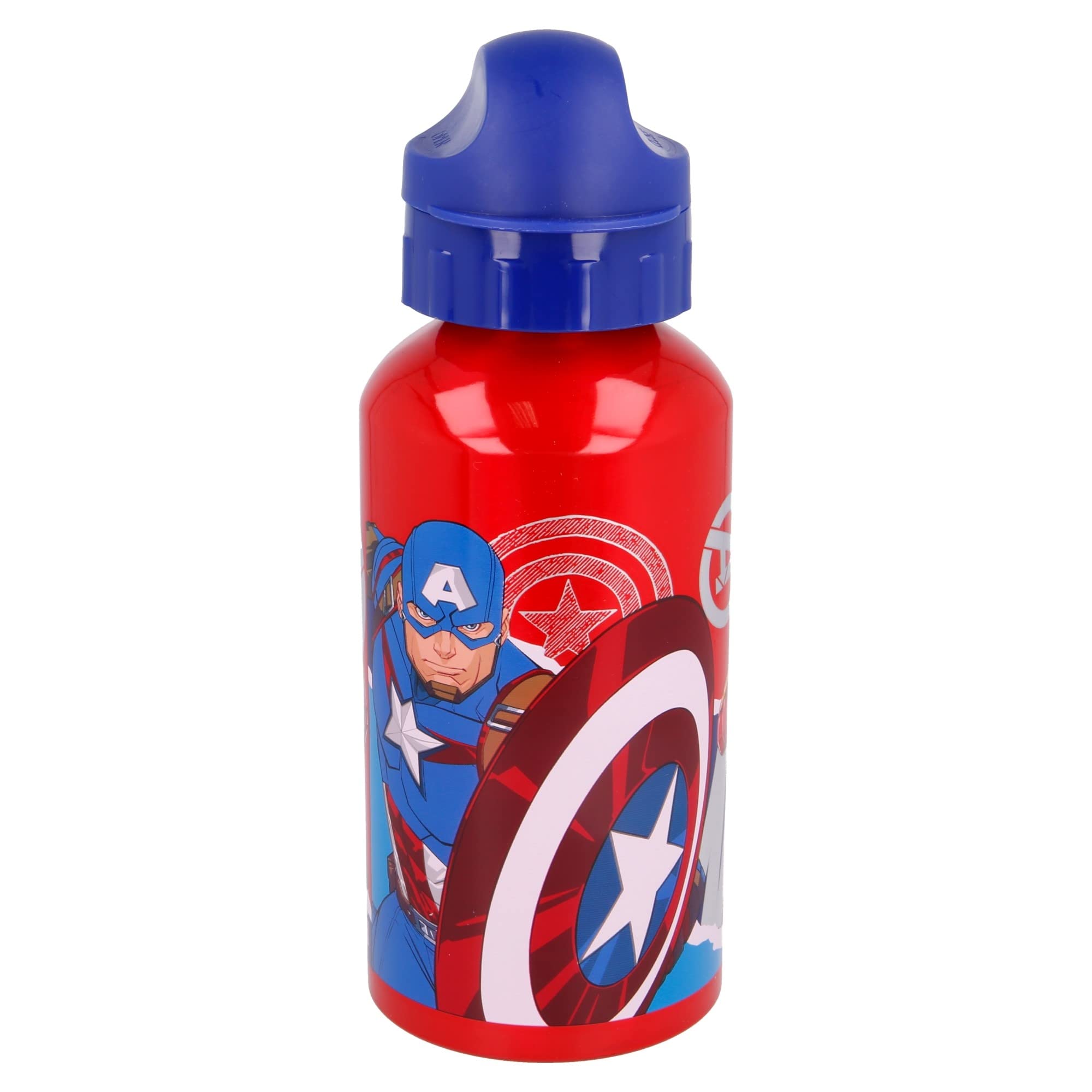 STOR Premium Aluminium Bottle 500 ML Avengers Comic Heroes, Estándar