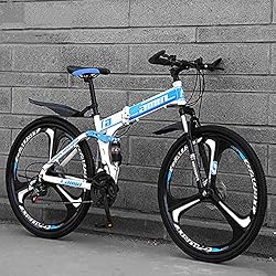 Gmlmes Folding Mountain Bike, 26'' Wheels 21 Speed