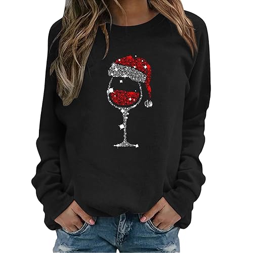 ladies jumpers sweatshirts womens christmas jumper 2025 christmas jumpers for women uk Oversized Sweatshirt Tops T Shirts Womens Sweaters Ladies Sweatshirts Oversized Hoodie Santa Outfit
