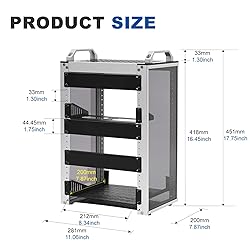 GeeekPi 8U Server Cabinet, 10 inch Server Rack for