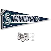 WinCraft Seattle Mariners Pennant Banner and Wall Tack Pads