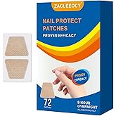 ZACUEEOCY 72PCS Nail Treatment Patches for Toenail and Fingernails, Nail Repair Patches Extra Strength 8-Hours Overnight Care and Repair for Damaged Nails for Men and Women