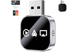 3 in 1 Wireless Carplay Adapter, Car Screen Mirroring Converter, 2026 Upgrade Mirror iOS Phone for iPhone/Airplay/Apple/Andro