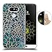 LG G5 Case, Blue-green gem floral design, LAACO Scratch Resistant TPU Gel Rubber Soft Skin Silicone Protective Case Cover for LG G5