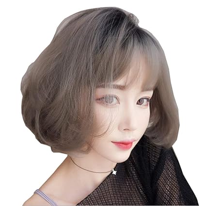Kx Qin Peluca Femenina New Wave Head Pelo Corto Personalidad