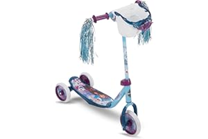 Huffy Disney and Marvel Toddler Kids 3-Wheel Scooters, Multiple Color Options, Ages 3+ Years Old, Durable Steel Frame, Portable, Girls/Boys, Non-Slip Deck, Character Graphics