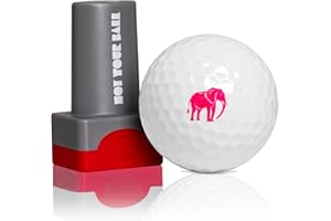 QUBI Golf Ball Stamp, Golf Ball Stamper, Reusable Self-Inking Golf Ball Stamp Marker to Identify Golf Balls, Golf Gifts Golf Accessories for Men and Women Golfers