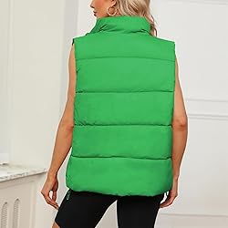 Century Star Green Puffer Vest Women's Outerwear