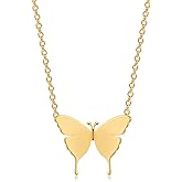 GUEMER Dainty Layered Necklace 14K Gold Plated Butterfly Lock Cross Evil Eye Pendant Necklace Round Disc Delicate Tiny Cute Minimalist Charm Personalized Protection Layer Necklace Women Gift for Her