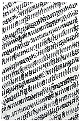 Music Stave Manuscript 100% Cotton Tea Towel