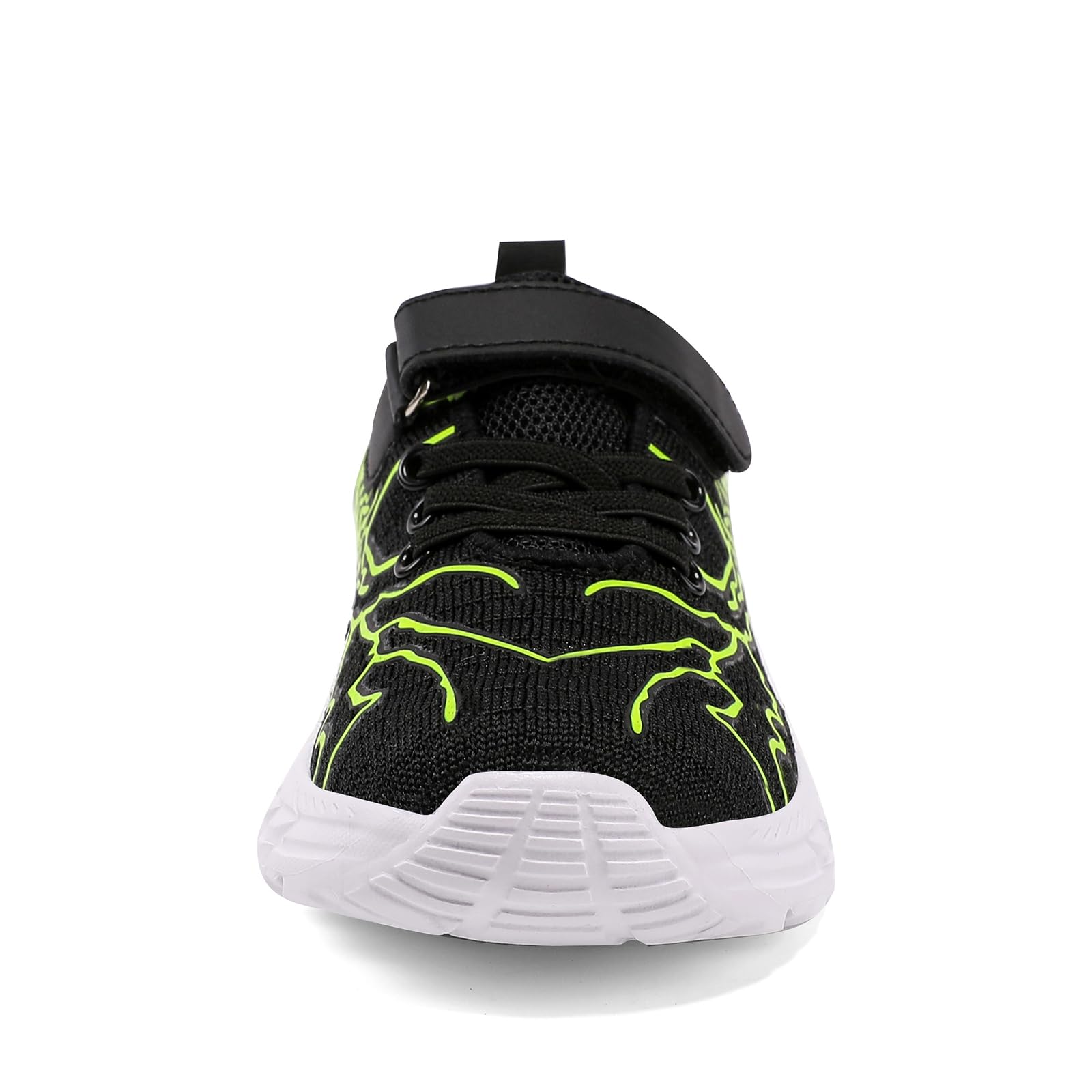 Ydiciv Hallenschuhe Für Jungen Turnschuhe Kinder Sportschuhe Sneakers Outdoor Schuhe Laufschuhe Kinderschuhe Schwarz Grün 36EU 3