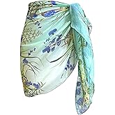 Block Garden Women's Short Sarong Wrap Skirt Chiffon Swimsuit Cover up Beach Pareo Wraps