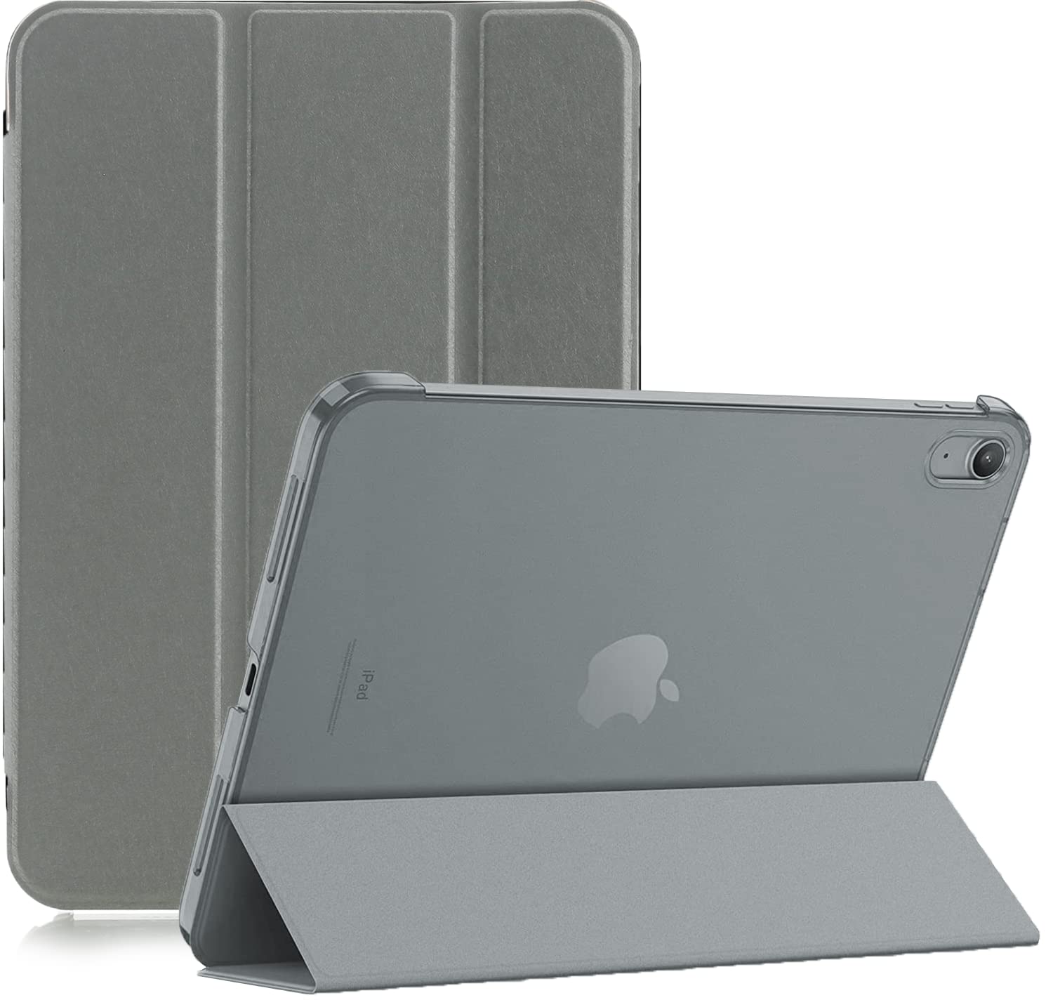 Smart Case for iPad Mini 6 (2021) & Mini 7 / A17 Pro (2024) 8.3-inch – Magnetic Sleep/Wake Stand Cover (Silver)