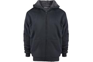 LeeHanTon Boys Sherpa Hoodie Zipper Sports Warm Youth Fleece Jacket