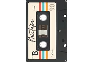Mixtape Notebook Retro Mixtape Journal Diary Planner - I Love the 80's 90's Lovers Gifts Under 10 Stocking Stuffer