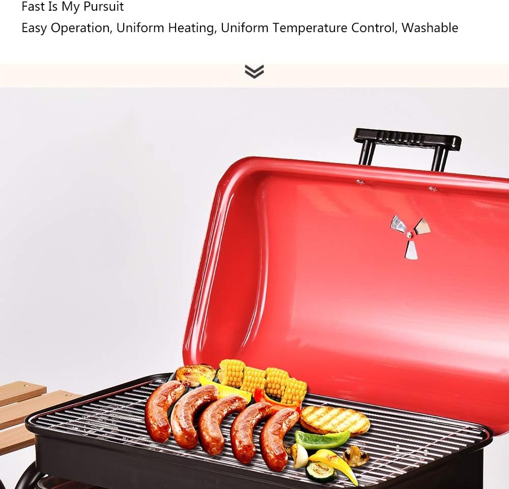 review Nologo W-XS Electric Barbecue Grill,2000W High Power Fast Roasting,Humanized Design,Automatic Power Off,for Your Safety Protection,Suitable for Home Kitchen and Outdoor Barbecue,Convenient