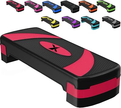 Xn8 Sports Adjustable Height Exercise Step 10/15/20 cm Steppers Cardio Home Gym