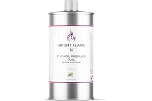 BEST VALUE VACS Fireplace Fuel Clean Burning, Odorless, and Smokeless Grain Ethanol, Fuel for Table Top Fire Pit Size 1 Quart