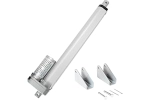 DUPDMKIN Linear Actuator 12v DC with Mounting Brackets 900N(225lbs) Linear Motion Actuators Ideal for Home, Industrial and Agricultural Machinery (10"/250MM, 900N)