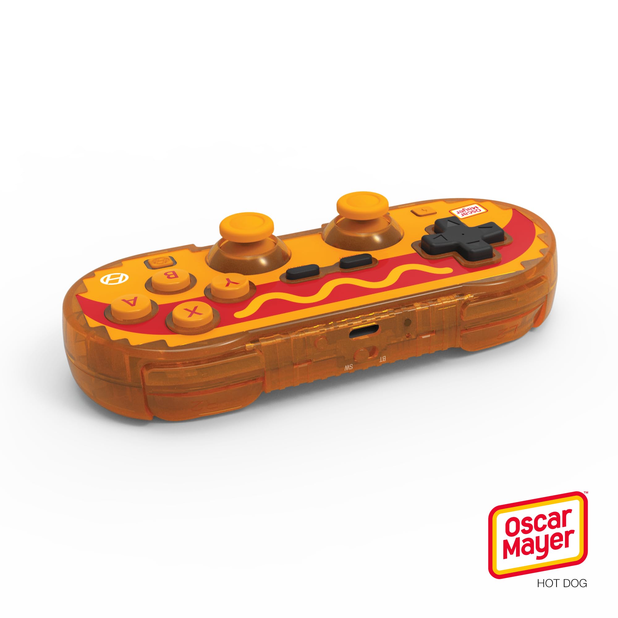 Hyperkin Limited Edition Pixel Art Bluetooth Controller Official Oscar Mayer Edition - Officially Licensed - For Nintendo Switch®, PC, Mac®, Android®, iOS® (Hot Dog)