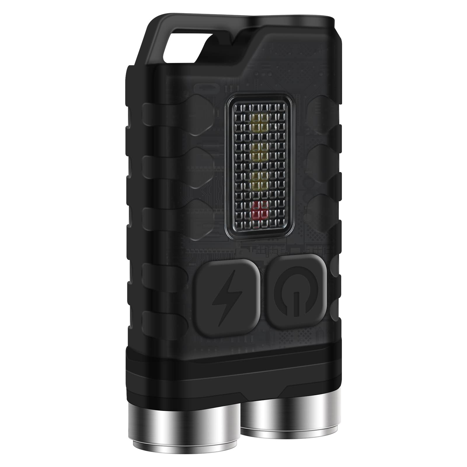 BORUIT V3 Small Powerful Torch LED Super Bright 900LM with Red UV Blue Light - Mini Pocket Keychain Rechargeable Torches 10 Modes, USB-C, IP65 Waterproof Magnetic Flashlight